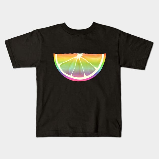 Citrus Rainbow Slice Kids T-Shirt by Art by Deborah Camp